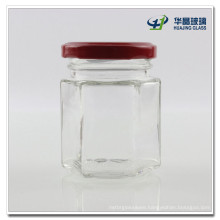 100ml Hexagon Candy Glass Mason Jar Hj489